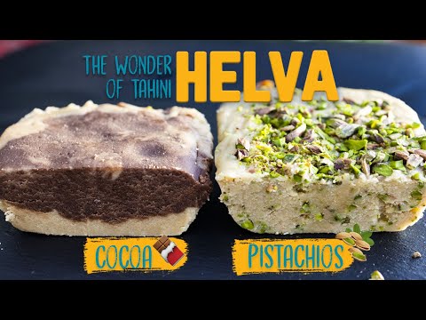 How to make HELVA at HOME 😍 | 2 Halva Recipes 1.Pistachios 2.Cocoa + Refika’s Special Oven Helva 🤤