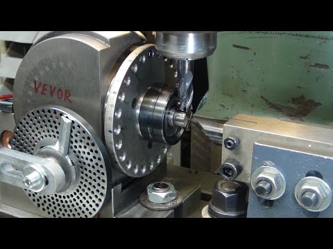 Milling a Square on a MT Shank #1016  tubalcain morse taper drill dividing head