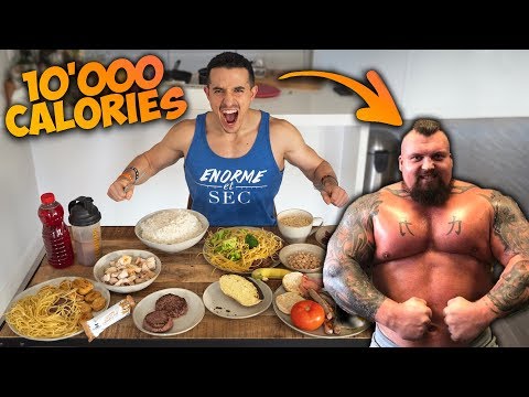 Je mange comme l'homme le plus fort du monde (+10000 calories)
