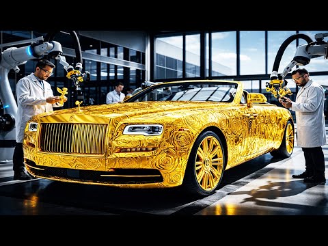 Handcrafting the 24k Gold Rolls-Royce La Rose Noire Droptail: Bespoke Luxury Process!