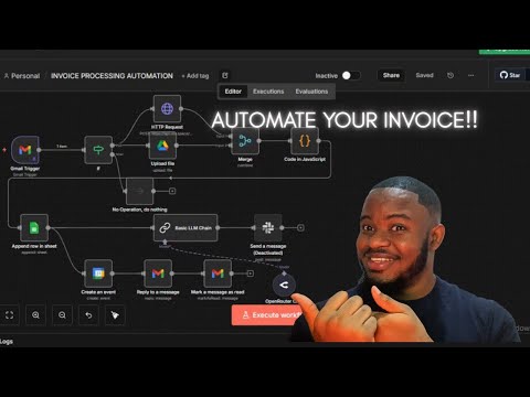 Automate Your Entire Invoice Processing Workflow with n8n + AI (Step-by-Step Tutorial)