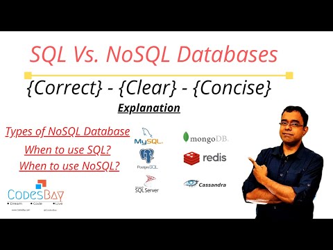 SQL vs NoSQL - Correct Clear and Concise Explanation along with Types of NoSQL Databases