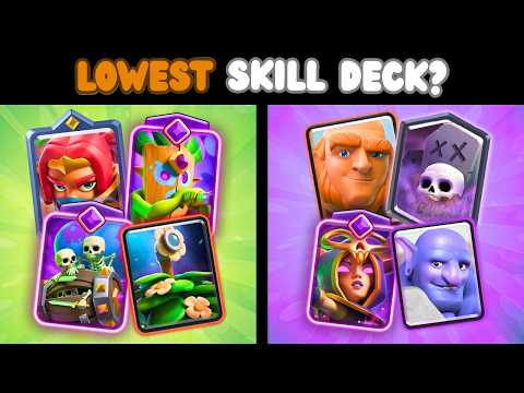 What's the LOWEST Skill Deck in Clash Royale History?