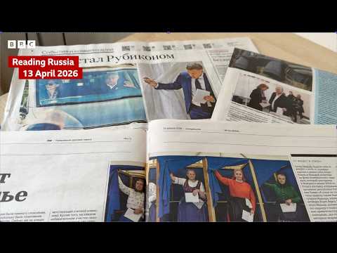 How are Russian newspapers reacting to Viktor Orbán's defeat?