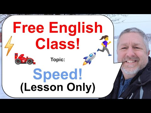 Let's Learn English! Topic: Speed! 🏎️🏃⚡ (Lesson Only)