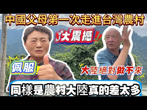 中國父母第一次走進台灣農村！大喊：太偉大了！佩服！滿眼大震驚！和大陸的農村太不一樣！｜蕭蕭在台灣｜