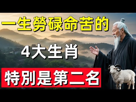 ⛩️☯🐉一生奔波操勞的4大生肖！尤其第二名，坎坷不斷、付出最多卻最讓人心疼！#修行思維 #修行 #福報 #禪 #道德經 #覺醒 #開悟 #禅修⛩️☯🐉