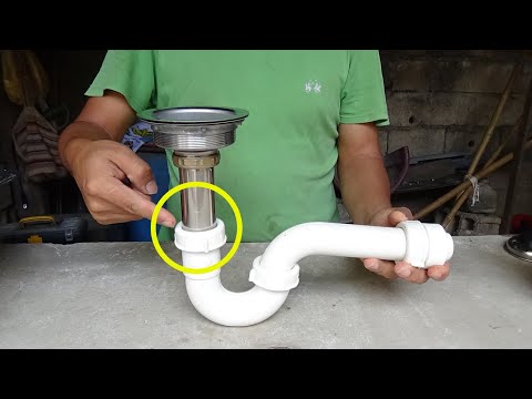 Here's the trick!! to prevent water leaks from the kitchen sink