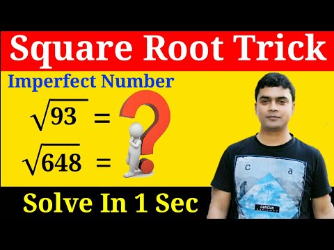 Square Root Trick | Imperfect Square Root Trick | Square Root | Maths Trick