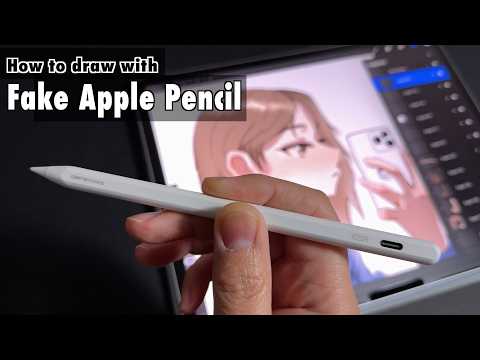 How to Draw with a Fake Apple Pencil without Pressure Sensitivity | Tutorial