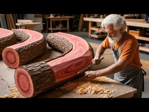 Don't Believe Let's See: Unique Red Wood and Wild Design of Old Carpenter