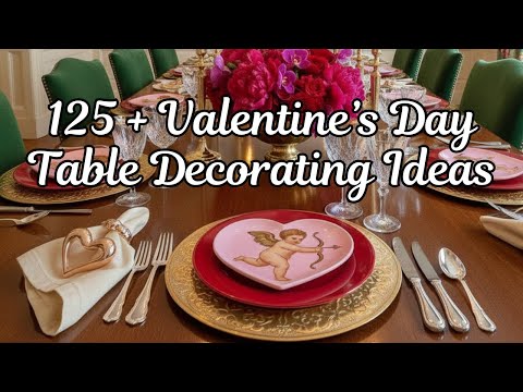 How to Decorate a Dining Table for Valentine's Day - 125 + Valentine's Day Decorating Ideas