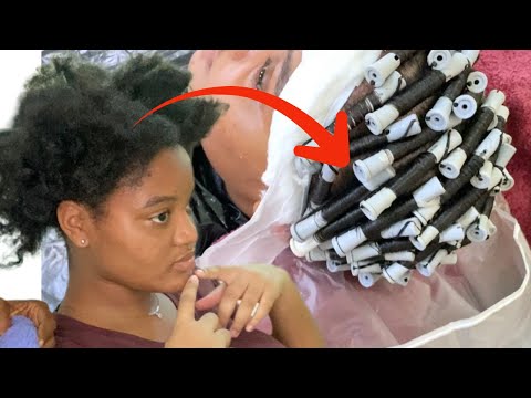 Curly perm the right way virgin application | permanent wave