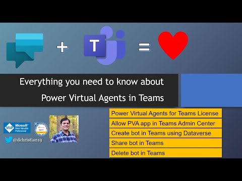 Everything you need to know about Power Virtual Agent in Teams