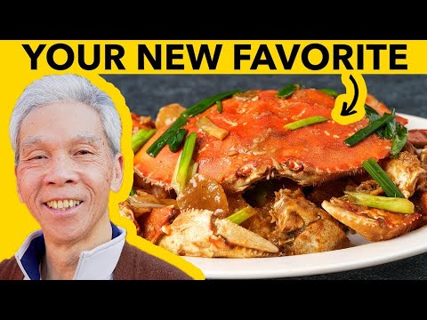 🦀 Dad's TASTY Ginger & Scallion Crab (薑蔥炒蟹)!