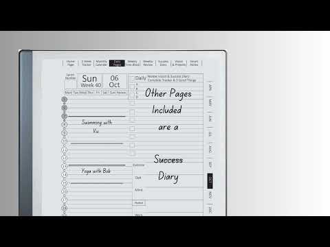 Habit Punk Planner for the Remarkable 2 Tablet - Quick Video Run Through