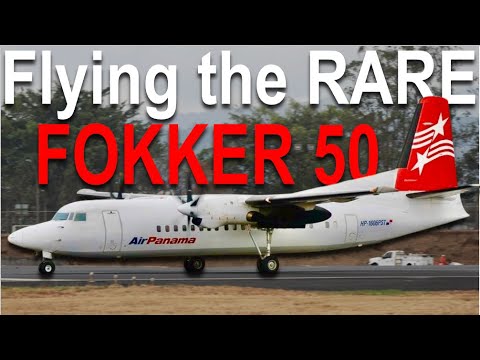 Flying the RARE Fokker 50 with Air Panama to Bocas del Toro!