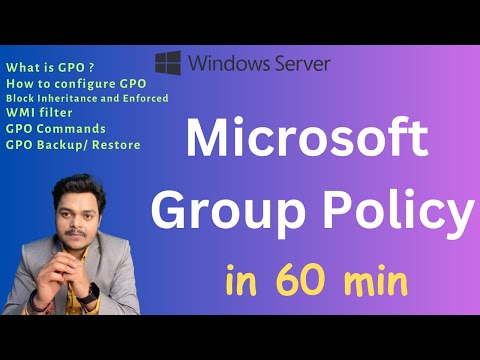 Learn complete Microsoft Group Policy step by step guide with live implementation ! server 2019