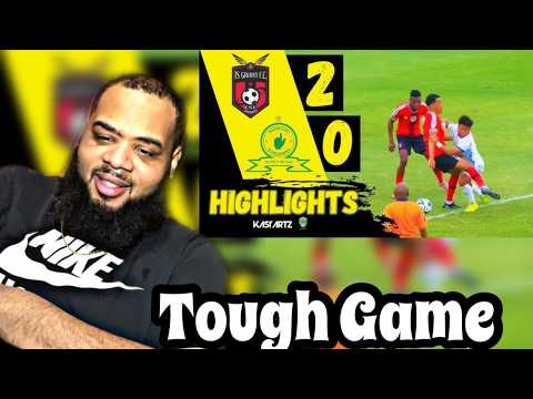 AMERICAN REACTS to TS GALAXY vs MAMELODI SUNDOWNS ‣ ALL GOALS & HIGHLIGHTS ‣ NEDBANK CUP ⚽️