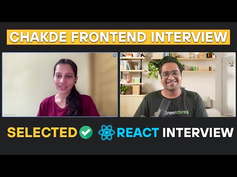 4.5 Years Experienced React JS Interview  | Chakde Frontend Interview EP - 06