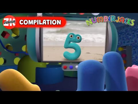 Famous 5s – Fair Shares | Numberjacks DOUBLE Full Episodes