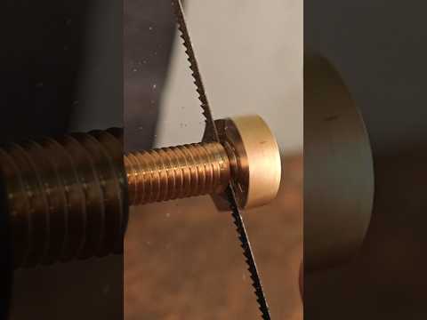 I made sunglasses from a single brass bolt!