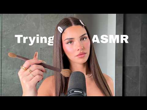 Doing My Makeup in ASMR (First Time EVER)