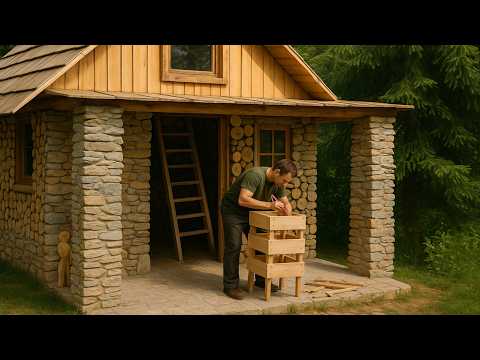 This House I Built in 35 Days. A Warm, Hidden Shelter in the Woods