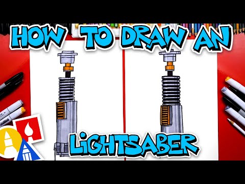How To Draw A Lightsaber From Star Wars