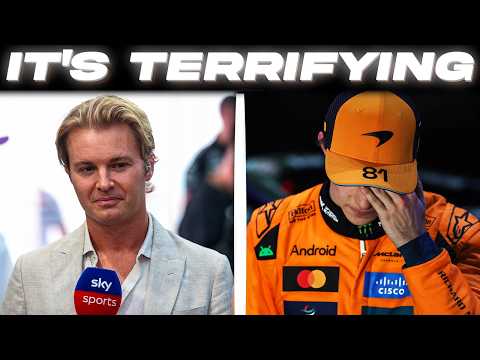 Nico Rosberg crashes into McLaren after the Piastri incident in Abu Dhabi