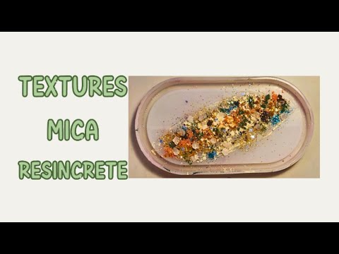 Texture in ResinCrete from Mica Powder, Glitter, Crushed Glass #ecoresin, #resincrete