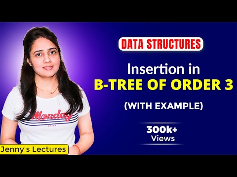 5.24 Insertion in B-tree of Order 3 | B-Tree Example | Data structures and algorithms