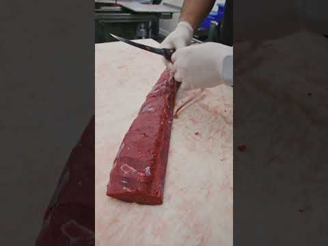 How to Remove Silver Skin from Deer Backstrap. 🔪🦌 #shorts