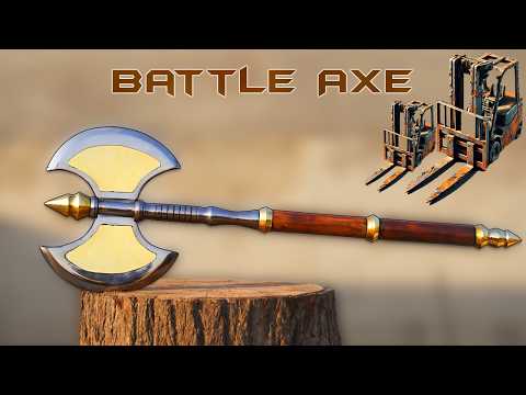 I Made Impressive AXE from Forklift Fork Metal