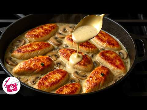 Лучший ужин за 20 минут! 🔥 Курица с грибами. Простой и вкусный рецепт