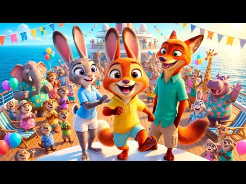 Zootopia Cruise Day 🚢 | Judy, Nick & Baby Fiin’s Heartwarming Family Adventure