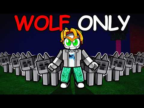 I Survived as the WOLF TAMER in 99 Nights in the Forest!