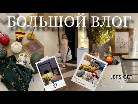 БОЛЬШОЙ ВЛОГ ☕️📷👜✨уборка в прихожей первые новогодние покупки печем печенье прогулка