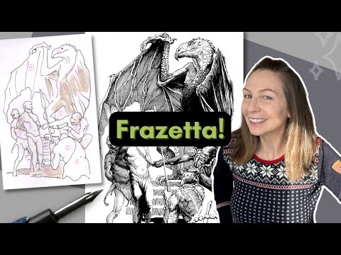 6 Tips to Ink a Frazetta, Stress-free | Master Study