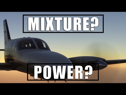 How do you set Mixture and Power in a Cessna 414! MSFS2020