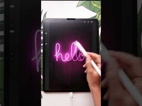 Custom neons? It's super easy! 😎 #procreate