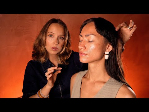 ASMR Perfectionist Hair, Make-up & Clothing Adjustments ✨ for a jewellery brand photoshoot