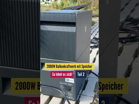 Balkonkraftwerk mit Speicher selbst aufbauen! #balkonkraftwerk #photovoltaik