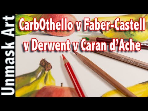 Pastel Pencil Review & Demo | Carbothello v Faber-Castell v Derwent v Caran d'Ache