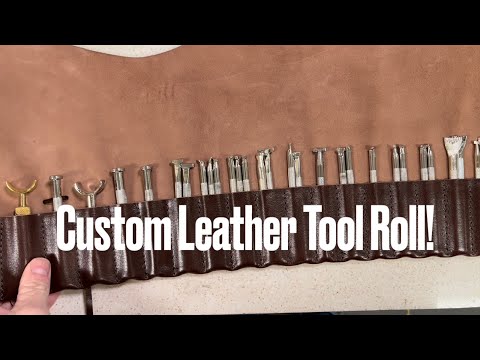 How to Make A Leather Tool Roll - How To Create A Simple But Effective Leather Tool Roll #barryking