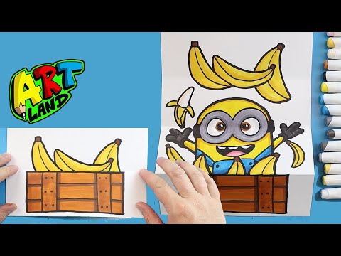 How to Draw a MINIONS SURPRISE FOLD