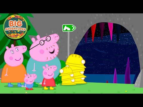 Peppa Pig Explores the Spooky CAVES Adventures🦇 | Peppa & George: Rock Hunting | Cartoon | 49 Mins