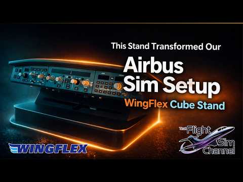 This Stand Transformed Our Airbus Sim Setup — WingFlex Cube Stand