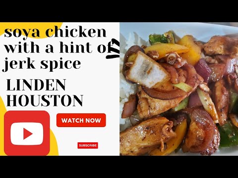 Soya chicken with a hint of jerk spice @ Linden Houston #