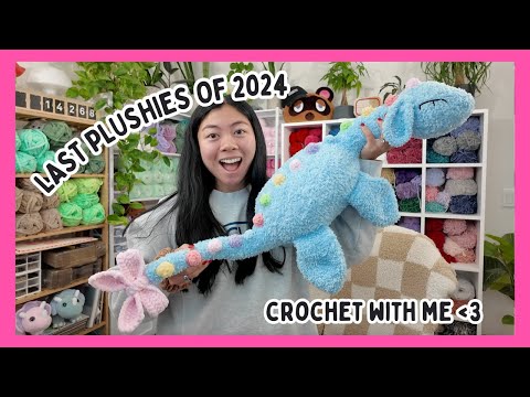 The Last Plushies (and longest vlog) of 2024! 💕 Crochet With Me / Amigurumi Studio Vlog - Bye 2024!
